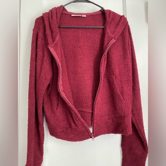 NWT Junior’s SO Cozy Front Zipper Hoodie Size: Large - Picture 3 of 7